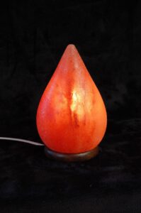 Natural shape Himalayan salt lamp