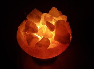 Fire bowl Himalayan salt lamp