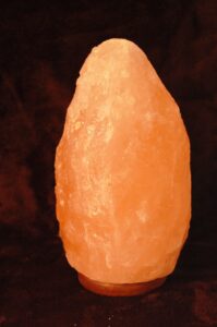 Natural shape Himalayan salt lamp