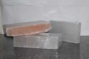 Himalayan salt tile crystal layers